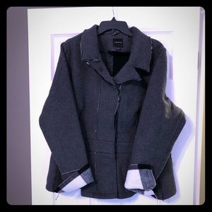 Lane Bryant Gray Peplum Jacket 18/20